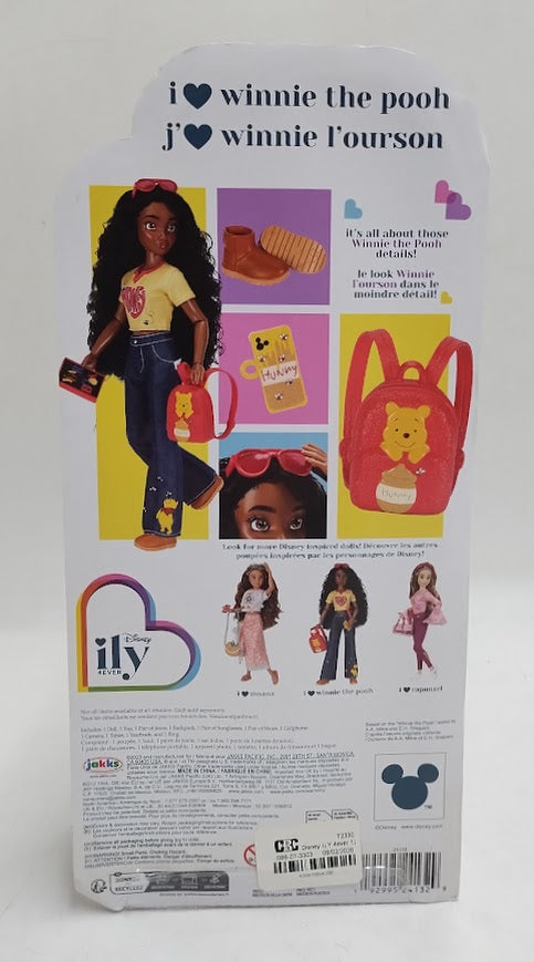 Disney ILY 4ever 12.5" Pooh Doll Black Hair/Brown Eyes SEE DETAILS