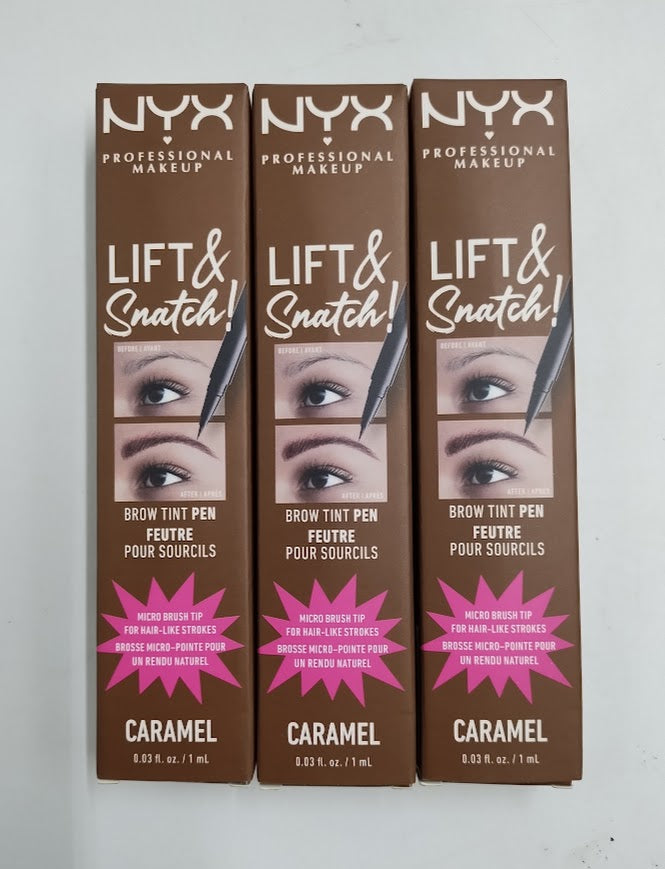 LOT OF 3!!! NYX Lift N Snatch! Brow Tint Pen - Caramel - 0.03 fl oz *ADD 3 TO YOUR CART & 1 IS FREE!*