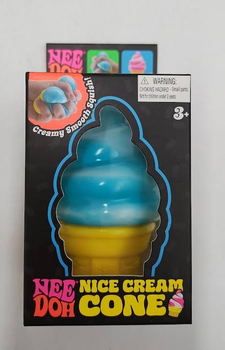 NeeDoh Nice Cream Cone (BLUE) Genuine Shylling Nee Doh