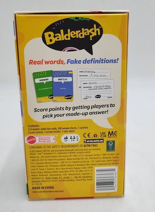 Balderdash Bluffing Party Game for Teens & Adults and Game Night Fun