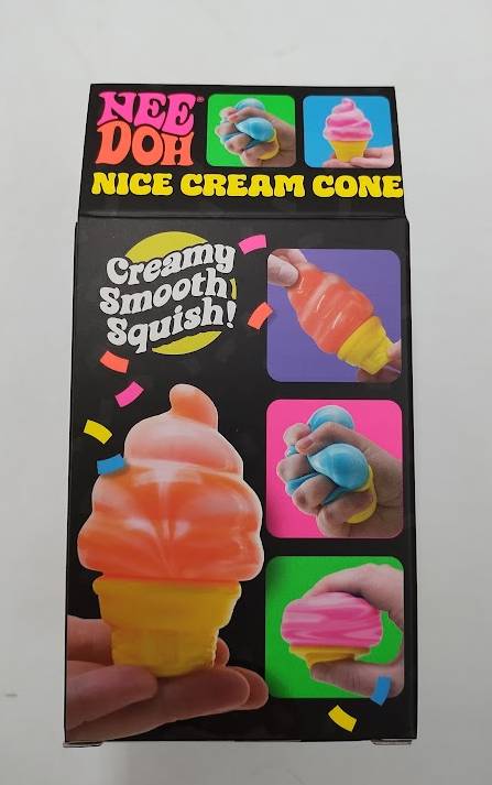 NeeDoh Nice Cream Cone (ORANGE) - Genuine Shylling Nee Doh