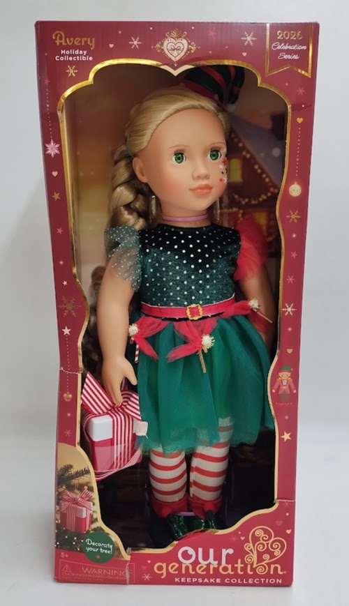 Our Generation Holiday 18" Doll Elf Outfit Keepsake Collection 2026 SEE DETAILS