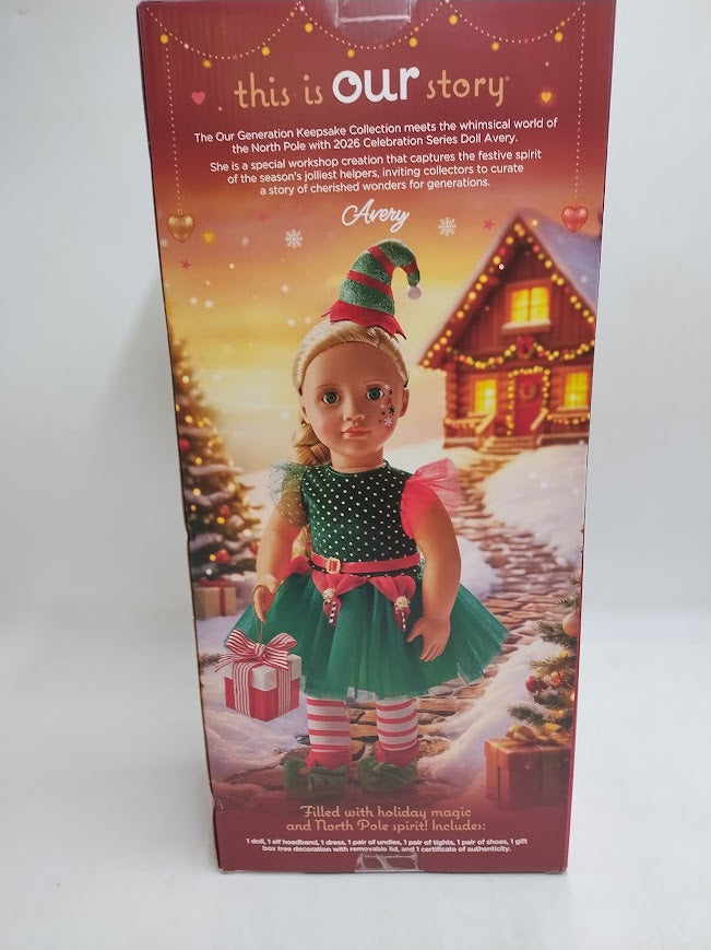 Our Generation Holiday 18" Doll Elf Outfit Keepsake Collection 2026 SEE DETAILS