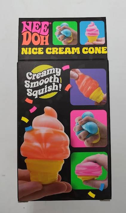 NeeDoh Nice Cream Cone (PINK) Genuine Shylling Nee Doh