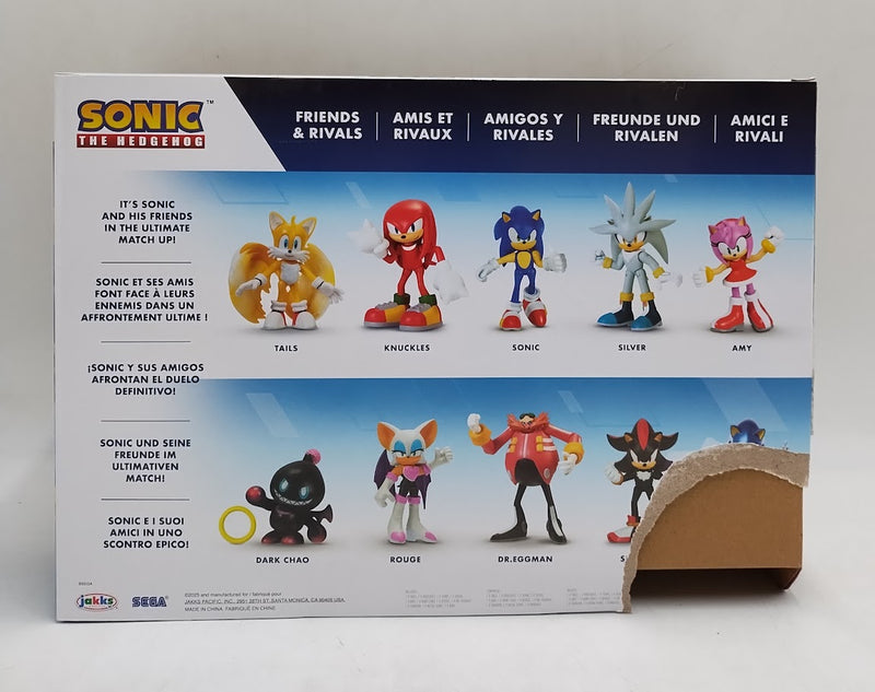 Sonic the Hedgehog Friends and Rivals 2.5" Action Figures 10 Pack SEE DETAILS