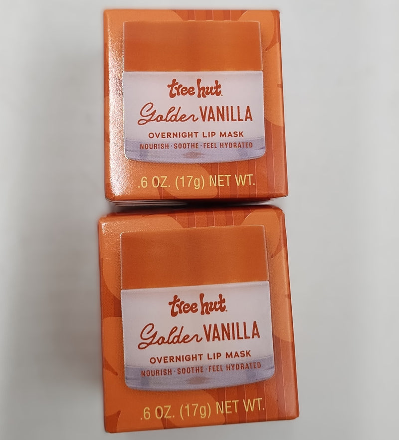 LOT OF 2!! Tree Hut Lip Mask - Golden Vanilla
