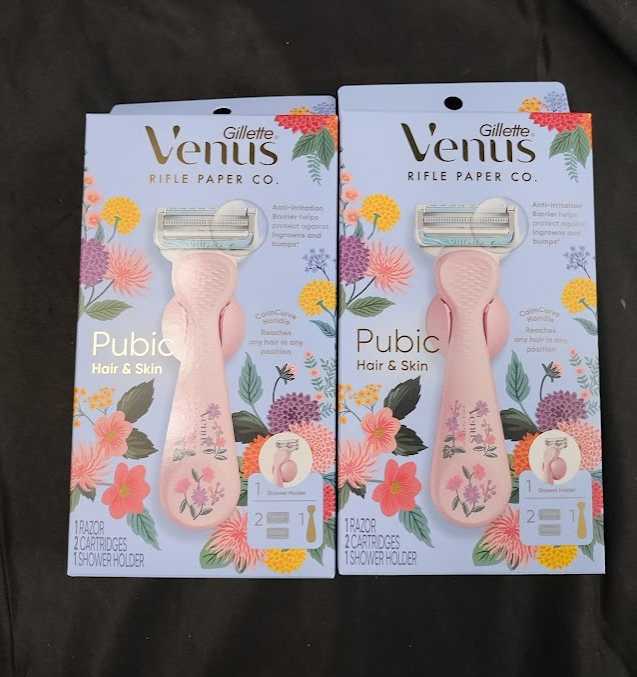 LOT OF 2 Venus + Rifle Paper Co. Women's Razor with 2 Razor Blade Refills