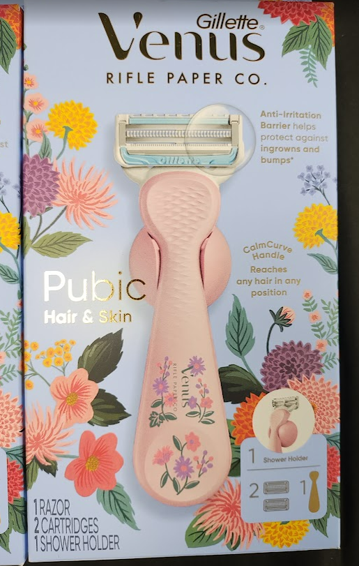 LOT OF 2 Venus + Rifle Paper Co. Women's Razor with 2 Razor Blade Refills