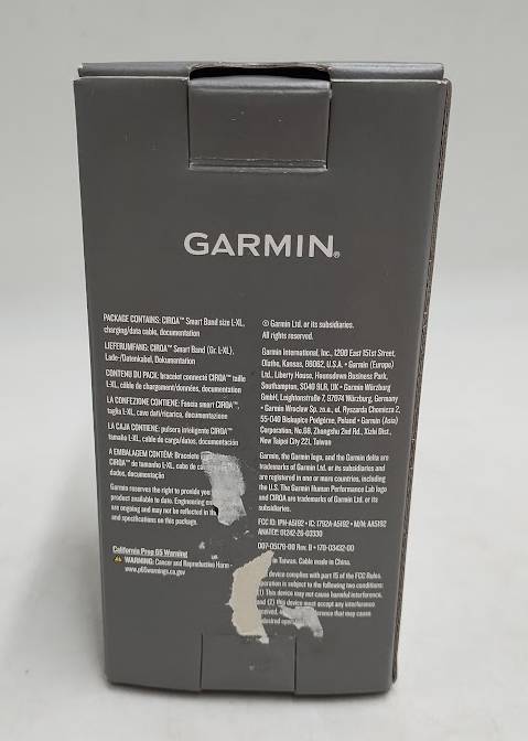 Garmin CIRQA Smart Band Activity Tracker L/XL - Black **PRE OWNED**