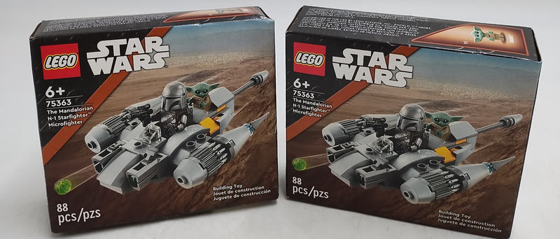 2 PACK!! LEGO Star Wars The Mandalorian's N-1 Starfighter Microfighter 75363