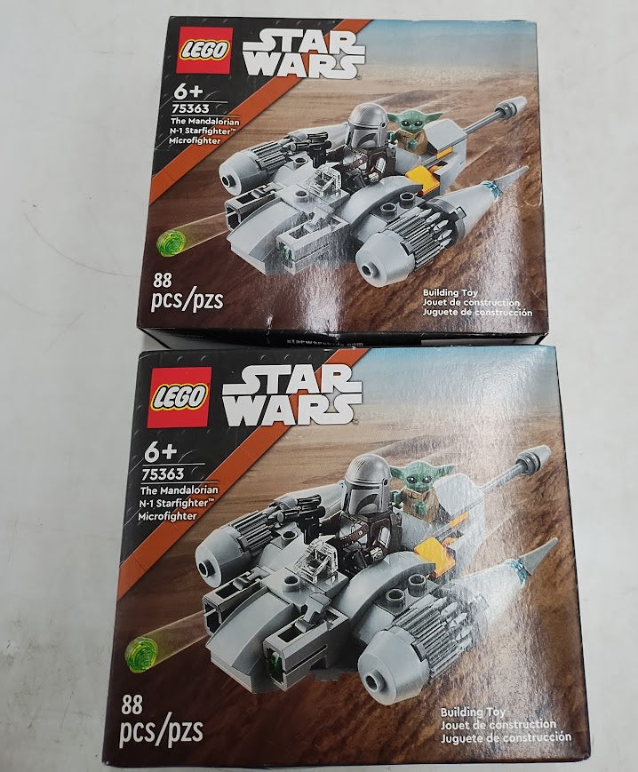 2 PACK!! LEGO Star Wars The Mandalorian's N-1 Starfighter Microfighter 75363
