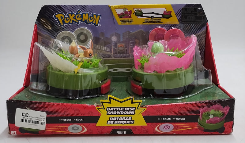 Pokemon Battle Disc Showdown Game - Eevee 3 & Ralts - Battle Arena SEE DETAILS