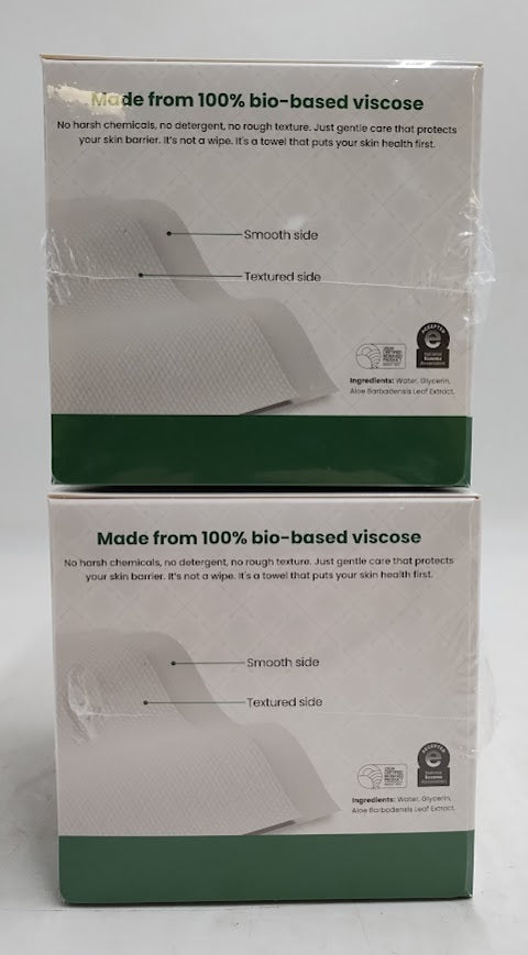 LOT OF 2!!! Clean Skin Club Towels for Sensitive Skin - XL - 50ct