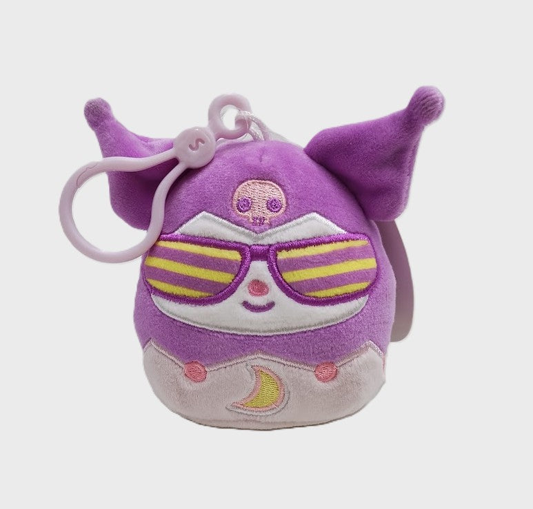 2 PACK!! Hello Kitty 3.5" Squishmallows Kawaii Tokyo Kuromi Little Plush Clip