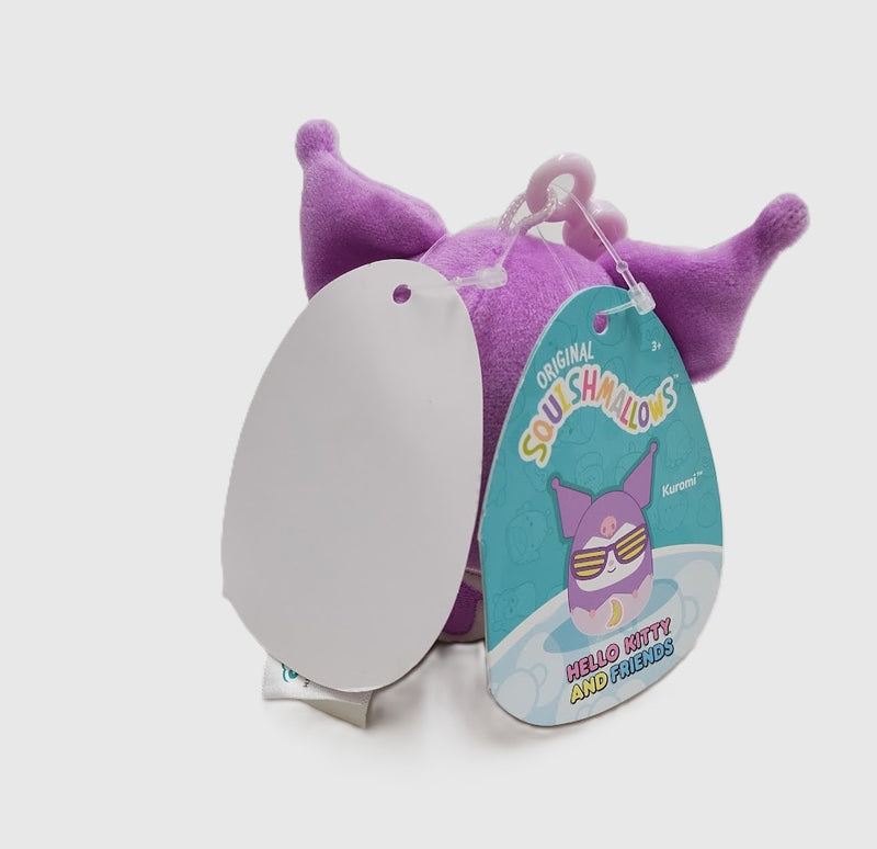 2 PACK!! Hello Kitty 3.5" Squishmallows Kawaii Tokyo Kuromi Little Plush Clip