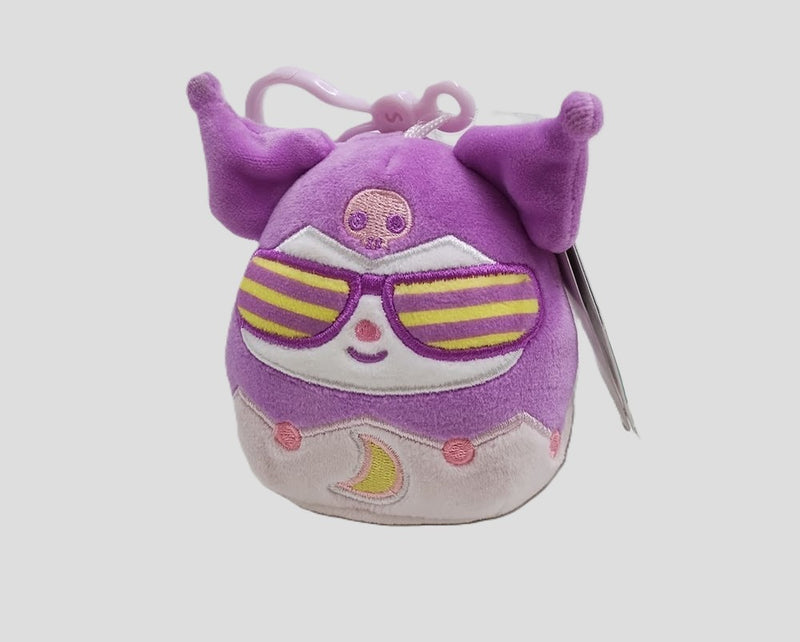 2 PACK!! Hello Kitty 3.5" Squishmallows Kawaii Tokyo Kuromi Little Plush Clip