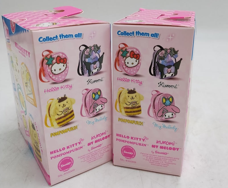 2 PACK!! Real Littles Hello Kitty & Friends Pompompurin Scented Honey Backpacks