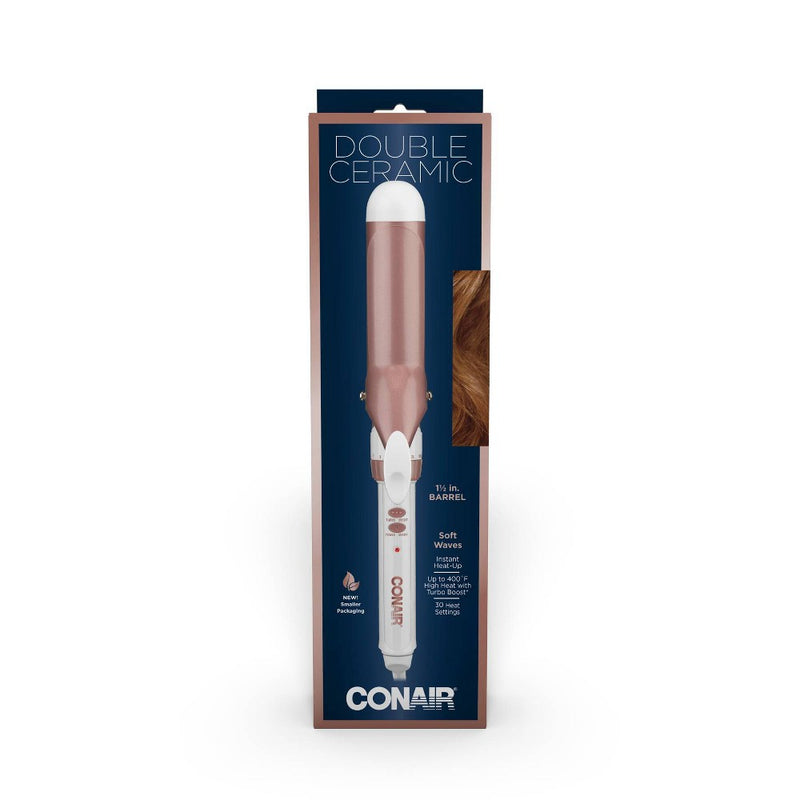 Infinity Pro by Conair Double Ceramic Curling Iron - Rose Gold - 1.5"