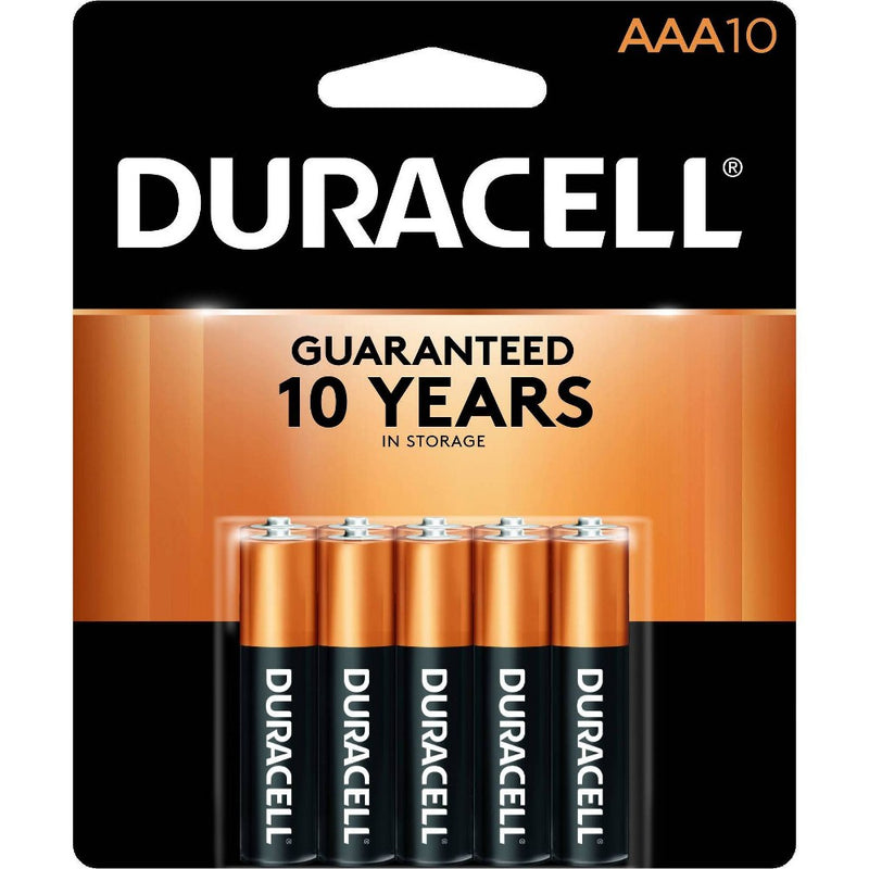 Duracell Coppertop AAA Batteries - 10 Pack Alkaline Battery