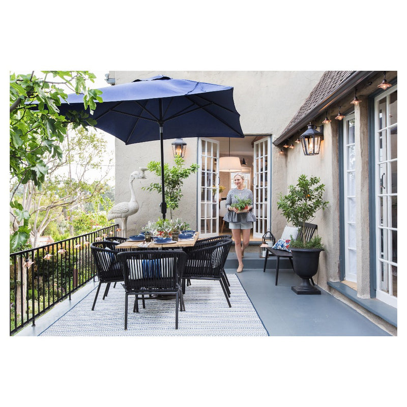 Windsor Metal Stack Patio Bench Black - Project 62bqt2 (LOCAL PICKUP ONLY)