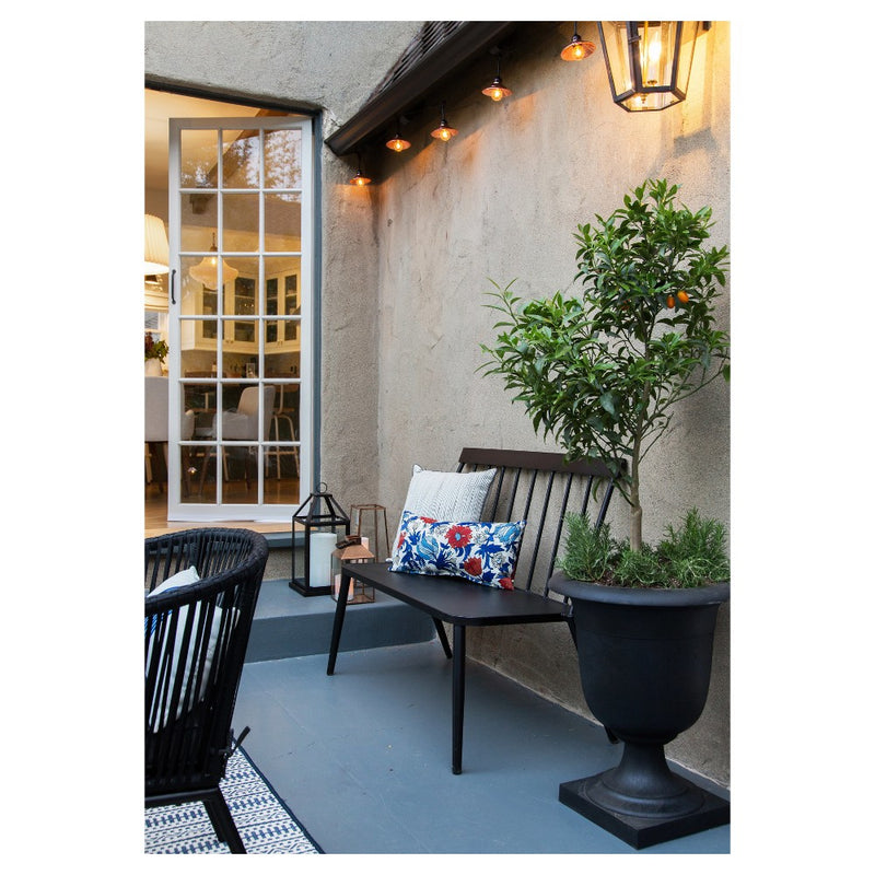 Windsor Metal Stack Patio Bench Black - Project 62bqt2 (LOCAL PICKUP ONLY)