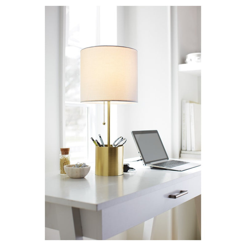 Paulo Wood Writing Desk with Drawer White - Project 62 (LOCAL PICKUP ONLY)