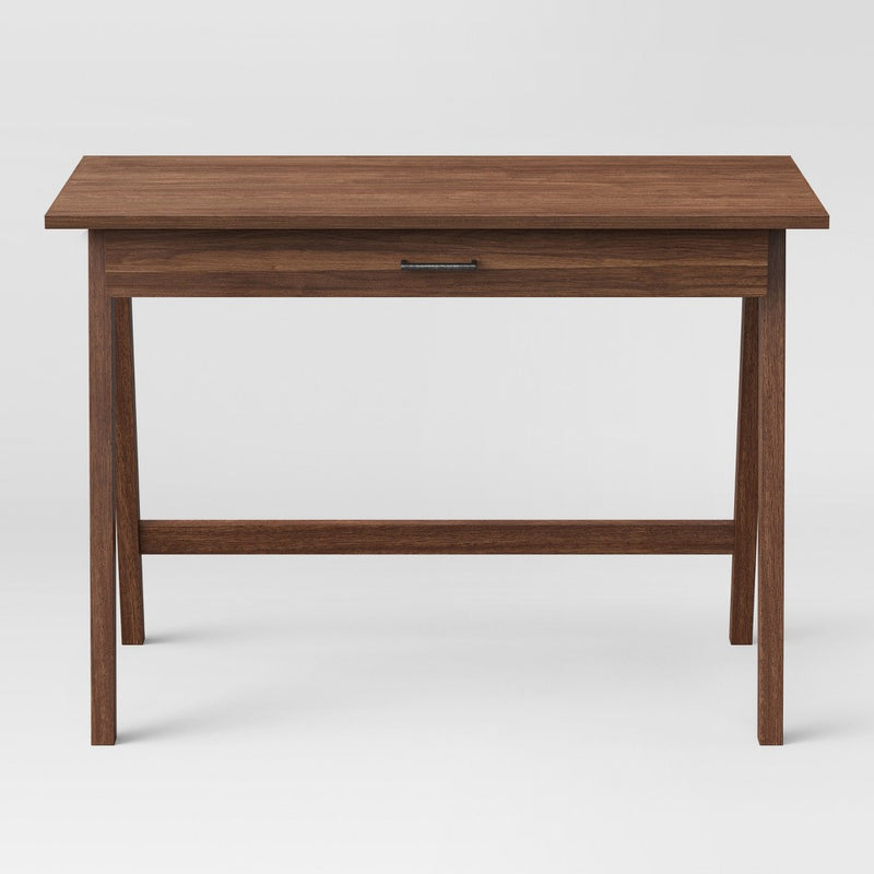 Paulo Wood Writing Desk with Drawer Walnut - Project 62 (LOCAL PICKUP ONLY)