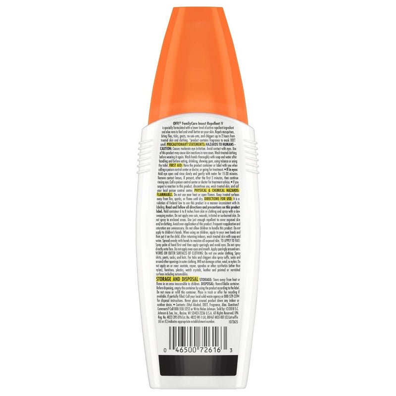 OFF! FamilyCare Unscented Insect Repellent IV - 9oz/1ct