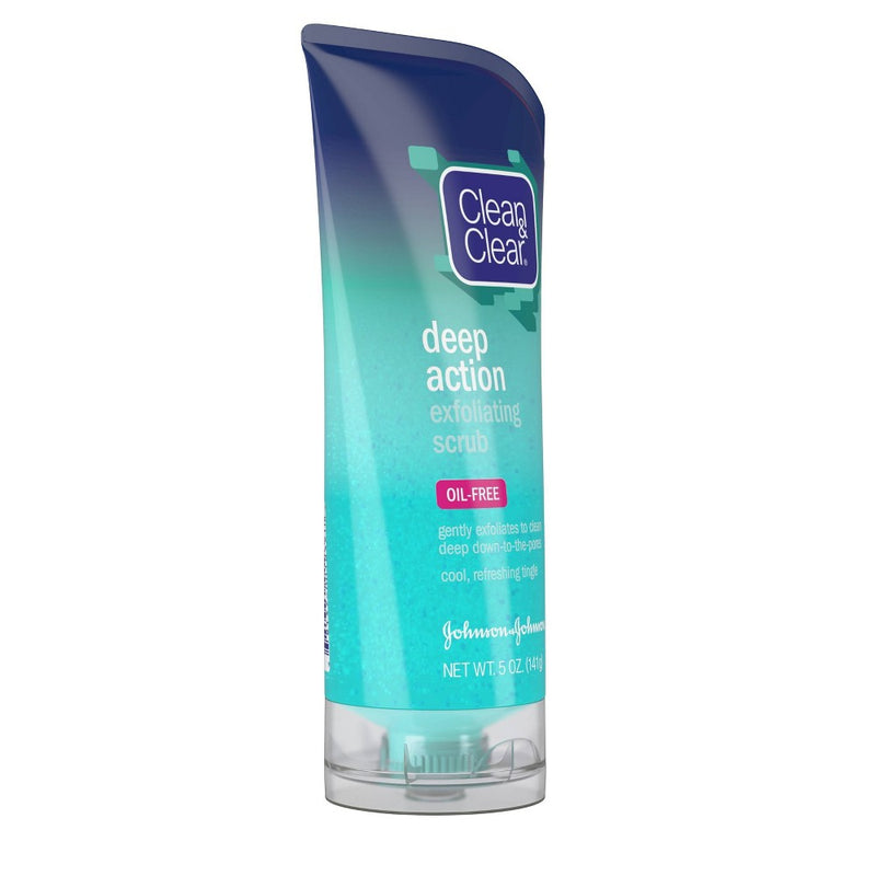 Clean & Clear Oil-Free Deep Action Exfoliating Facial Scrub - 5oz