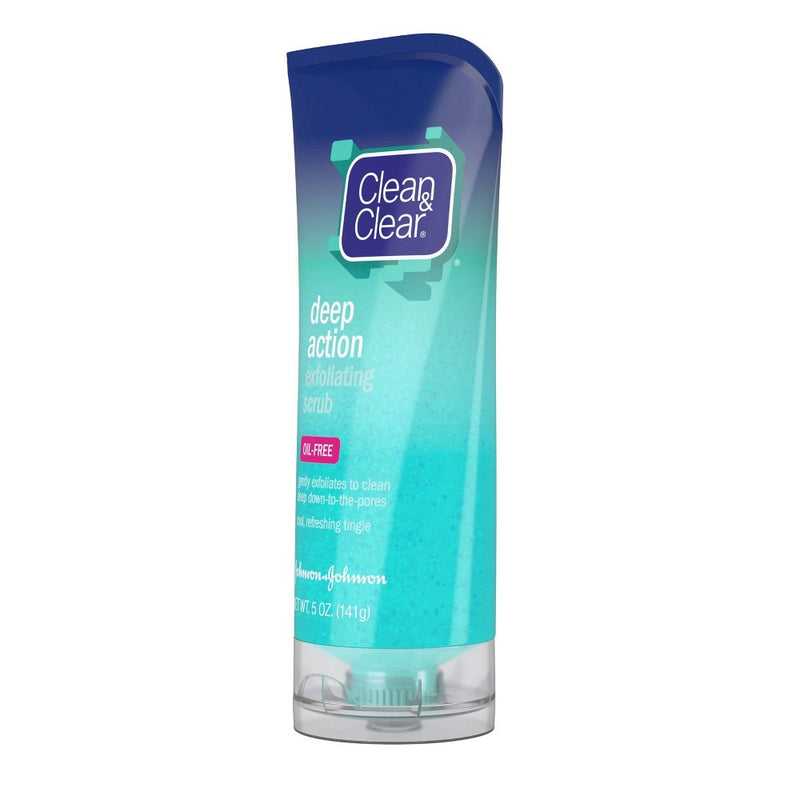 Clean & Clear Oil-Free Deep Action Exfoliating Facial Scrub - 5oz