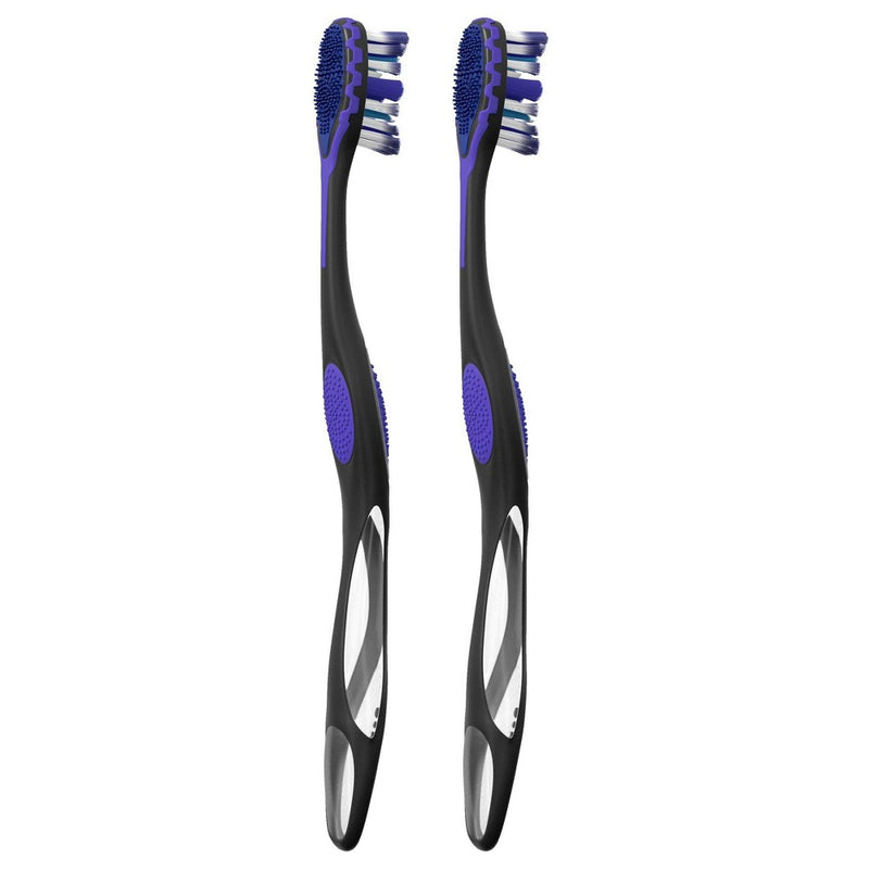 Colgate 360 Total Advanced Floss-Tip Bristles Toothbrush - Medium - 2ct
