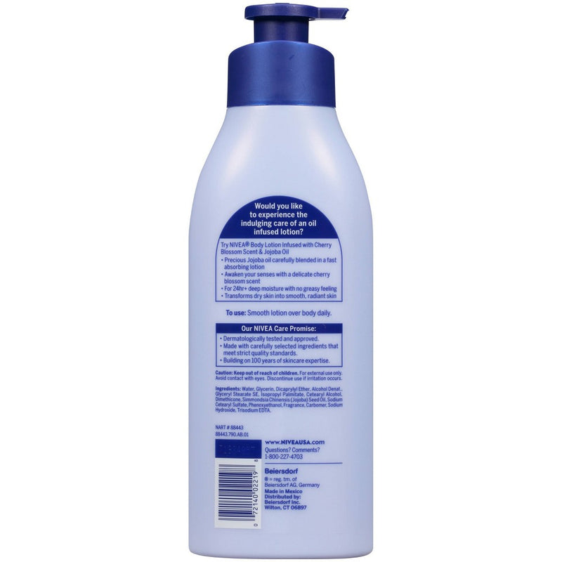 NIVEA Cherry Blossom and Jojoba Oil Infused Body Lotion - 16.9 fl oz