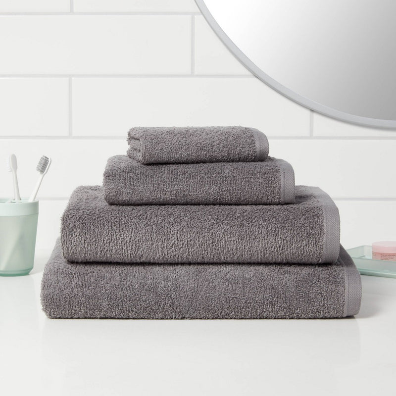 Everyday Washcloth Dark Gray - Room Essentials