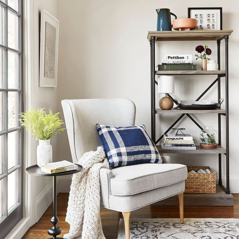Londonberry Turned Accent Table Large Black - Threshold