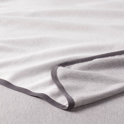 Twin/Twin XL Sweatshirt Blanket Dark Gray - Room Essentials