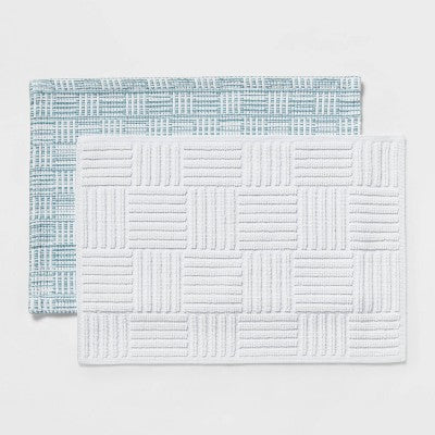 2pc Modern Rug Set Aqua Blue - Threshold™