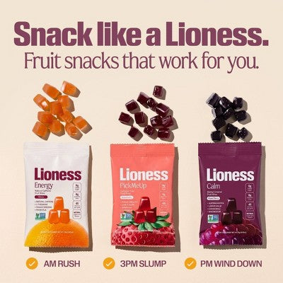 Lioness Energy Citrus Fruit Snacks - 3.4oz/4ct
