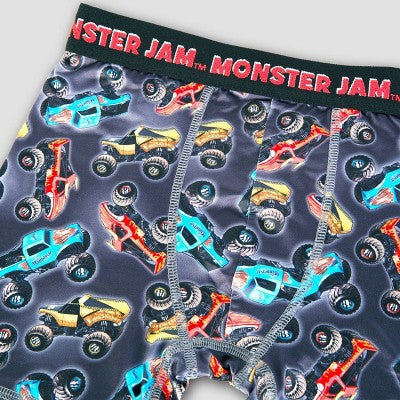 Boys' Monster Jam 4pk Boxer Briefs - 4
