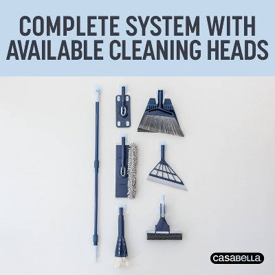 Casabella Click Clean and Organize Squeegee Blade Broom Head and Hook