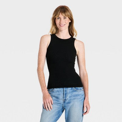 Women's Iconic Crew Tank Top - Universal Thread Black S