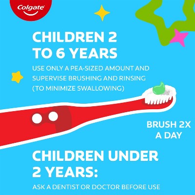 Colgate Kids Bluey Cavity Protection Toothpaste with Fluoride - Mild Bubble Fruit Flavor - 4.6oz
