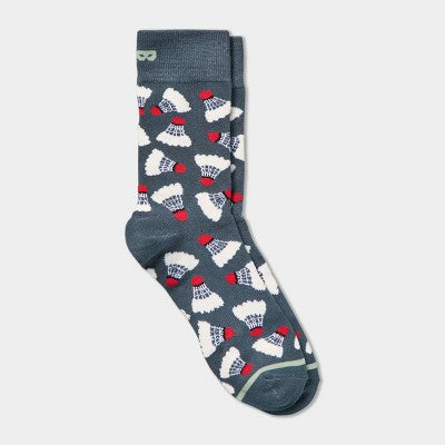 Pair of Thieves Men's Badminton Crew Socks - Gray 6-12