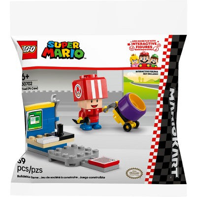 LEGO Super Mario Kart - Toad (Pit Crew) Building Toy 30702