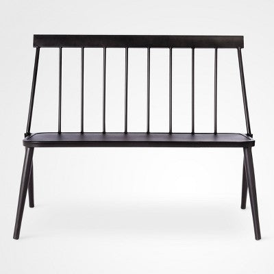 Windsor Metal Stack Patio Bench Black - Project 62bqt2 (LOCAL PICKUP ONLY)