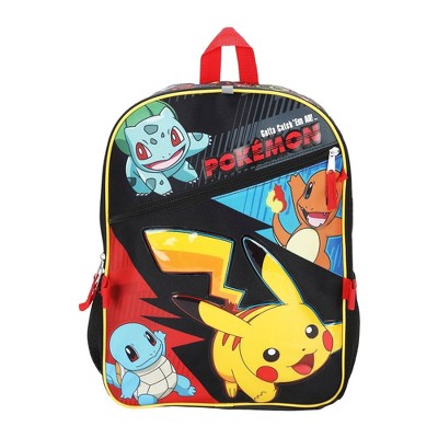 Pokemon Kids' 16" Backpack 5pc Set - Black