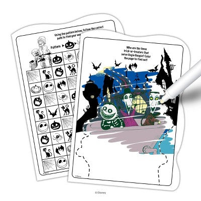 Nightmare Before Christmas Shaped Imagine Ink Book
