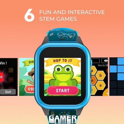 PlayZoom 4 Kids Smartwatch with Camera - Gamer Blue