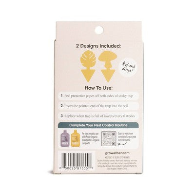 Arber 16pk Houseplant Sticky Insect Traps