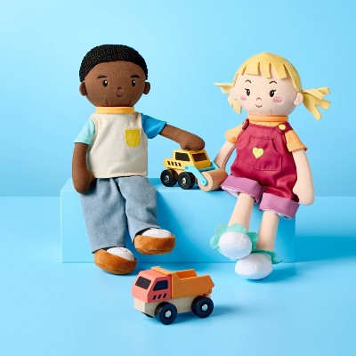 15" Soft Toddler Doll - Gigglescape: Polyester Material, Character Theme, Variable Eye & Hair Features