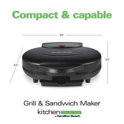 Kitchen Collection By Hamilton Beach 2 Burger Grill 25235KC